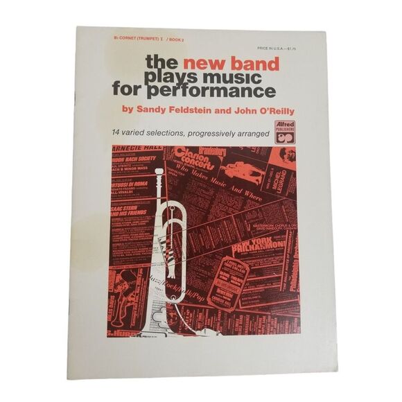 The New Band Plays Music For Performance‎ Sandy Feldstein John O'Reilly Book 2 - Picture 1 of 4